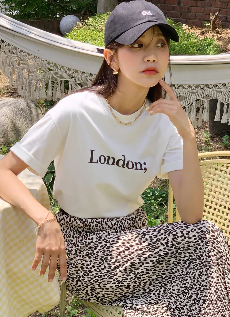 London;ロゴTシャツ・全5色 | DHOLIC | 詳細画像1