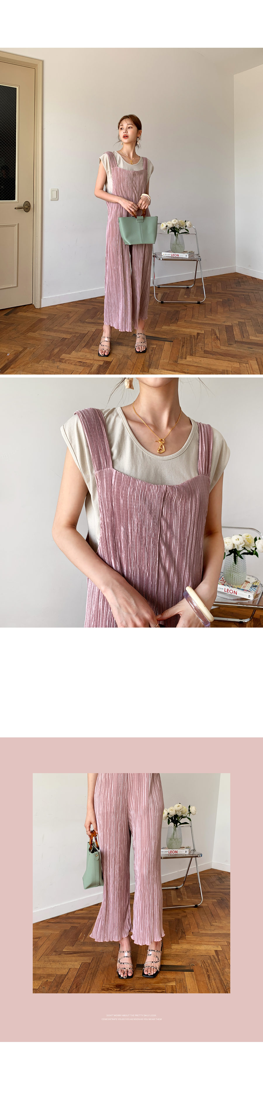 【MACHATT】プリーツオールインワン マチャット プリーツオールインワン