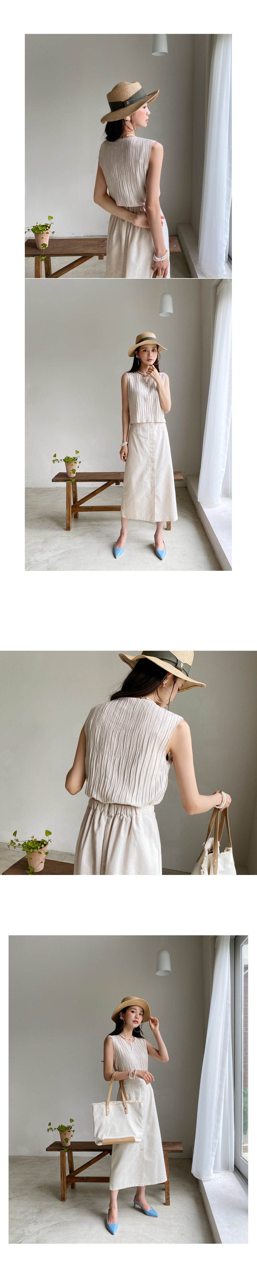 ボタンHラインスカート・全3色 | DHOLIC | 詳細画像4