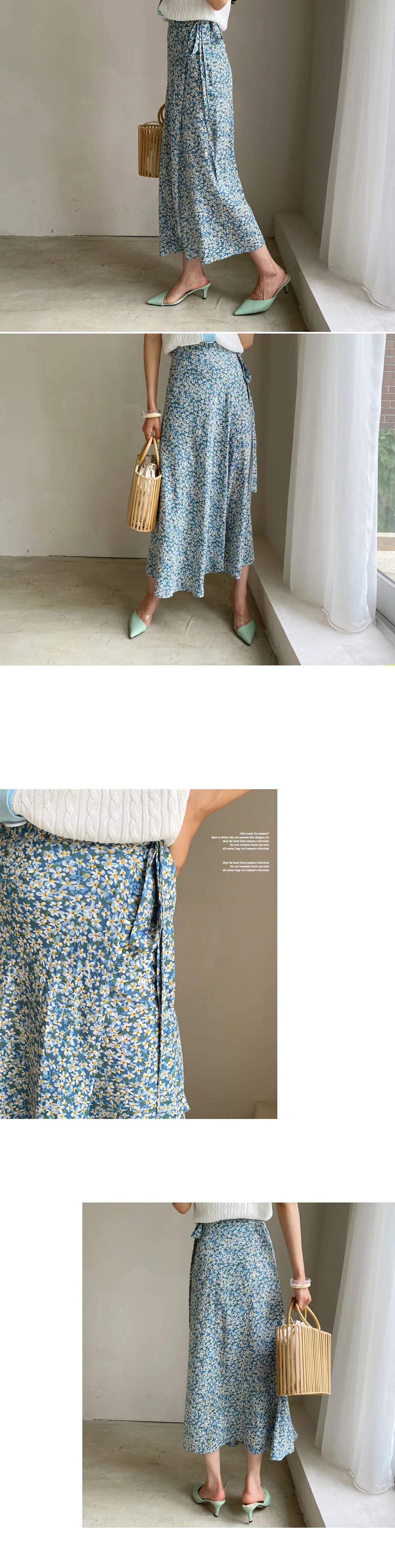 フローラルラップスカート・全2色 | DHOLIC | 詳細画像2