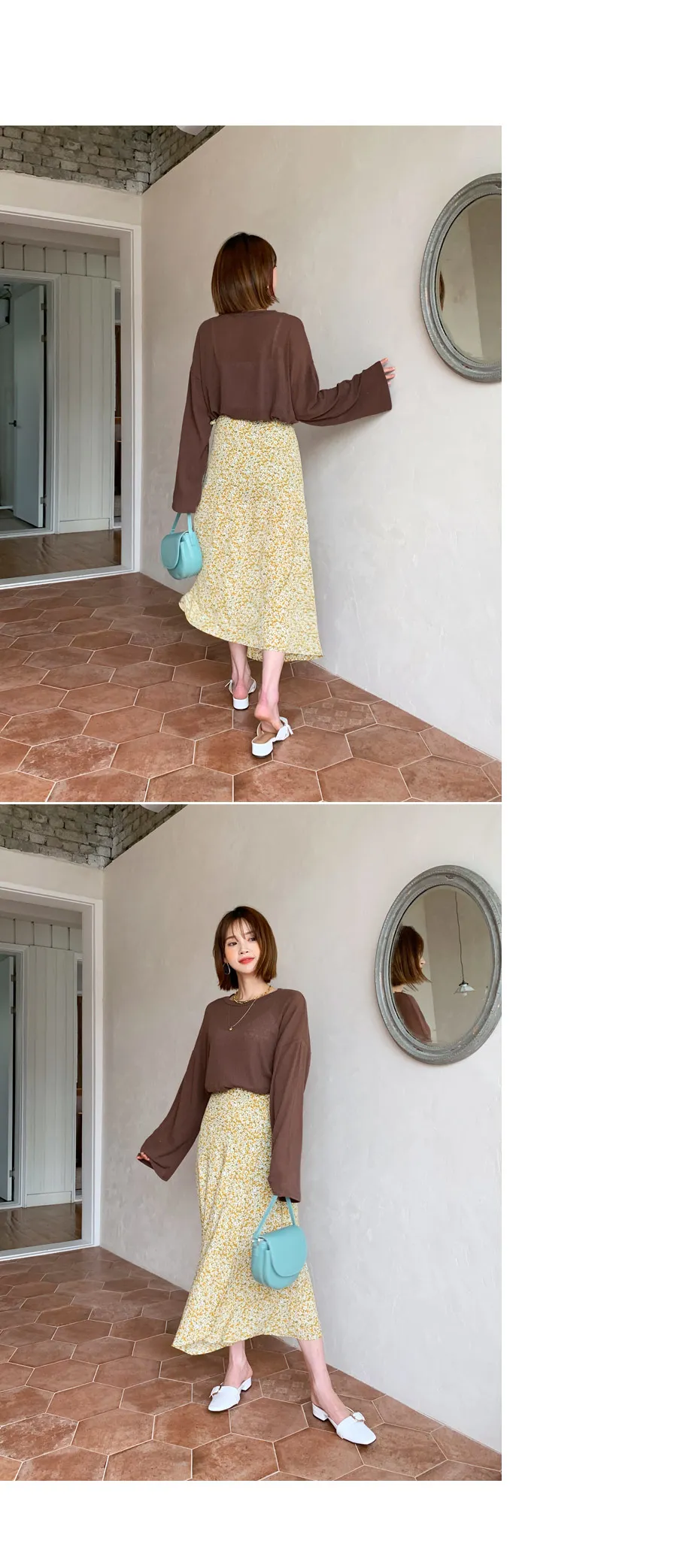 フローラルラップスカート・全2色 | DHOLIC | 詳細画像13