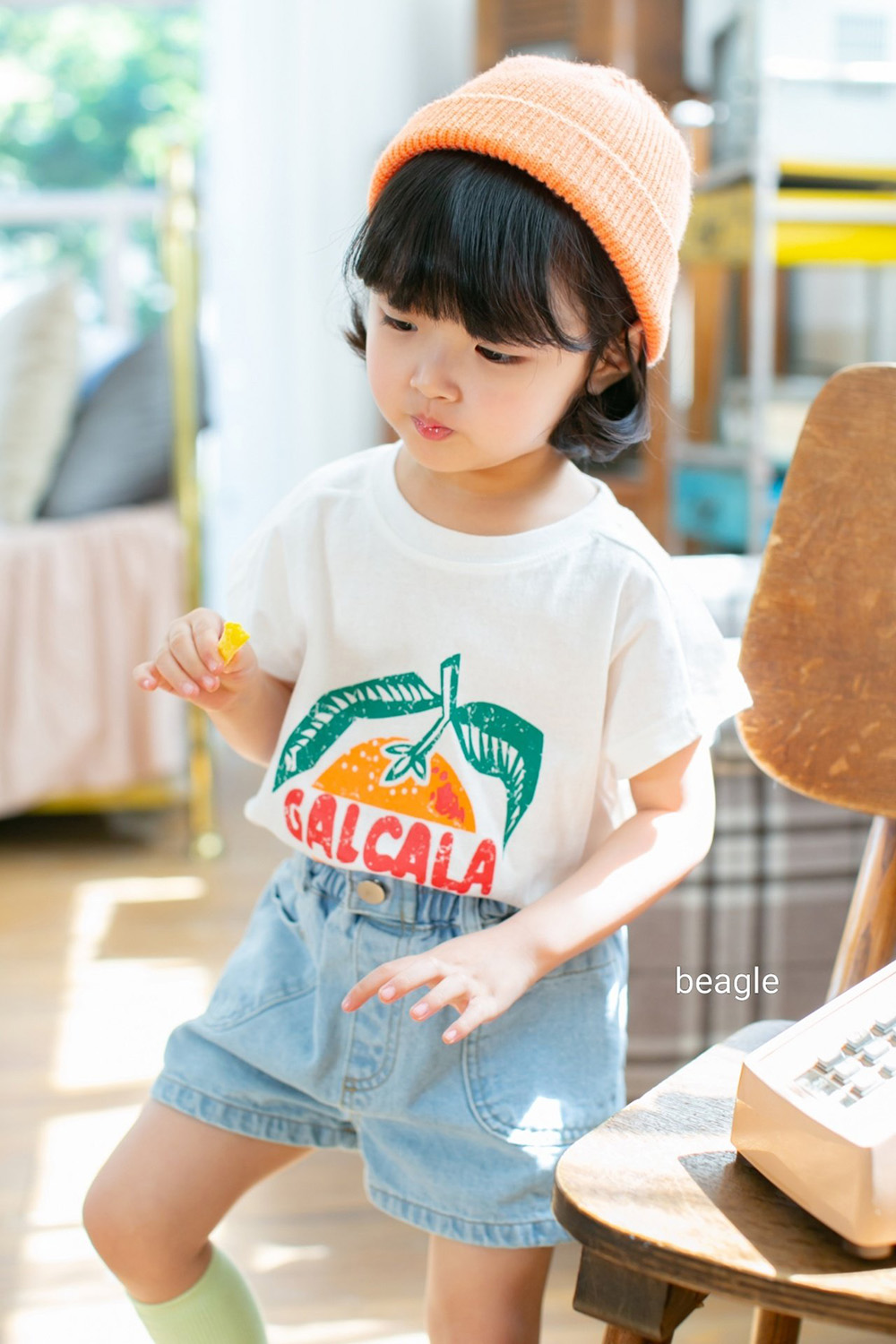 オレンジプリントTシャツ | 詳細画像14