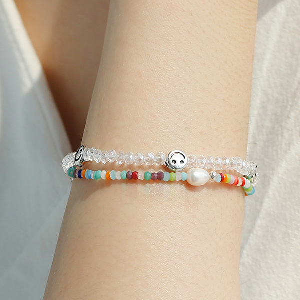 パールカラフルビーズブレスレット | レディースファッション通販 - DHOLIC