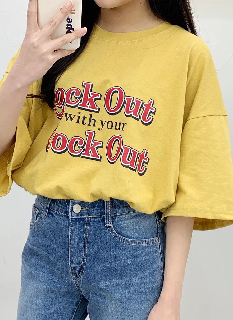 Lockoutロゴ半袖Tシャツ | bullang girls | 詳細画像1