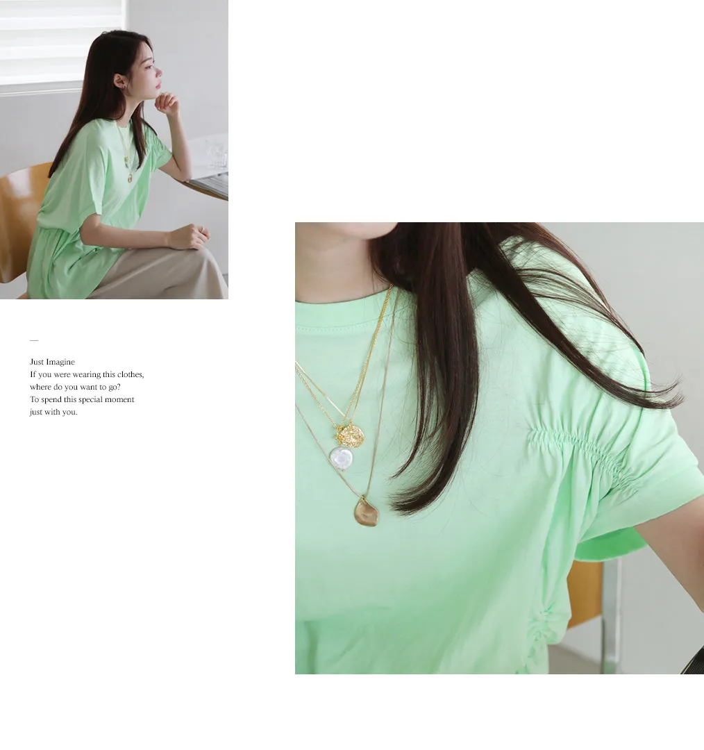 ゴムディテールTシャツ・全3色 | DHOLIC PLUS | 詳細画像8