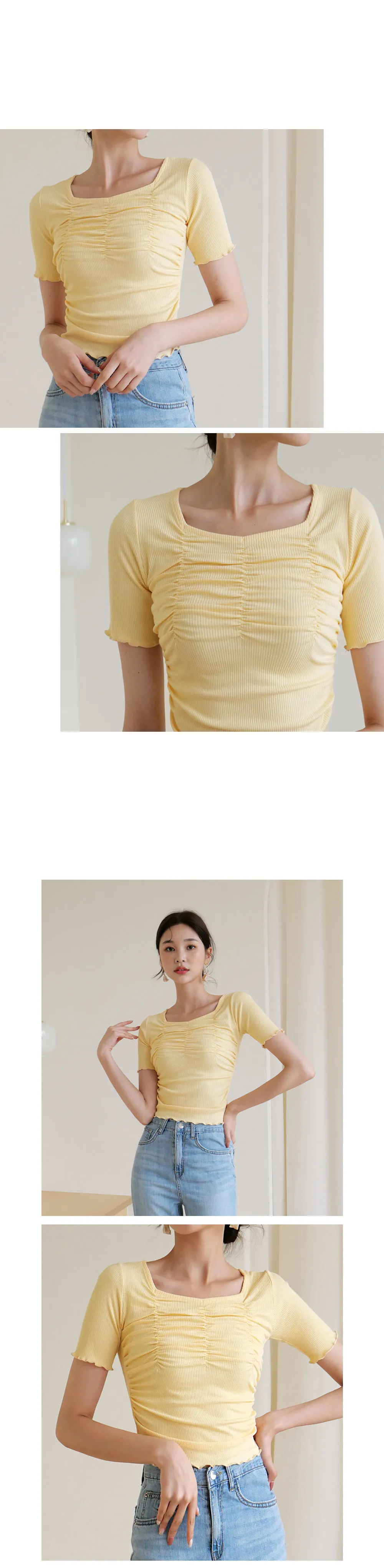 ウェーブギャザーTシャツ・全4色 | DHOLIC | 詳細画像6