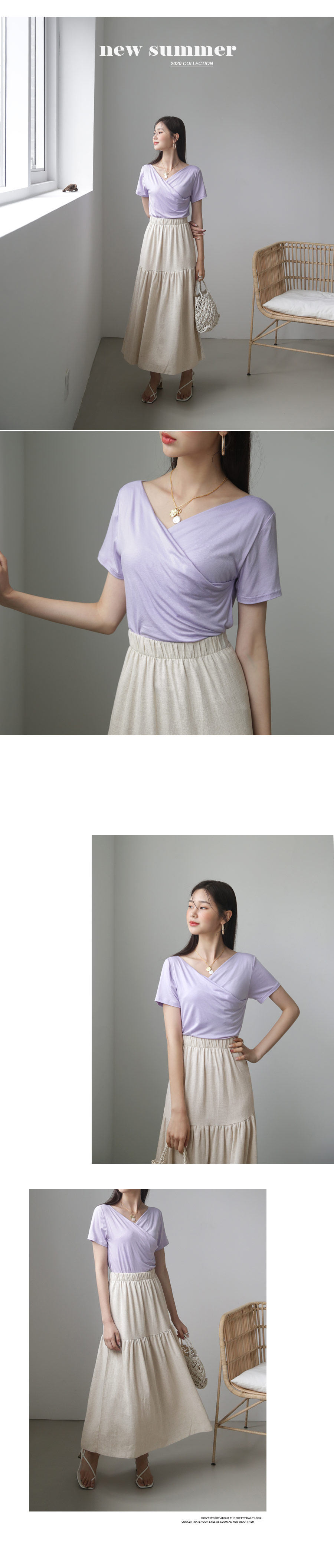 リネン混ギャザースカート・全3色 | DHOLIC | 詳細画像3