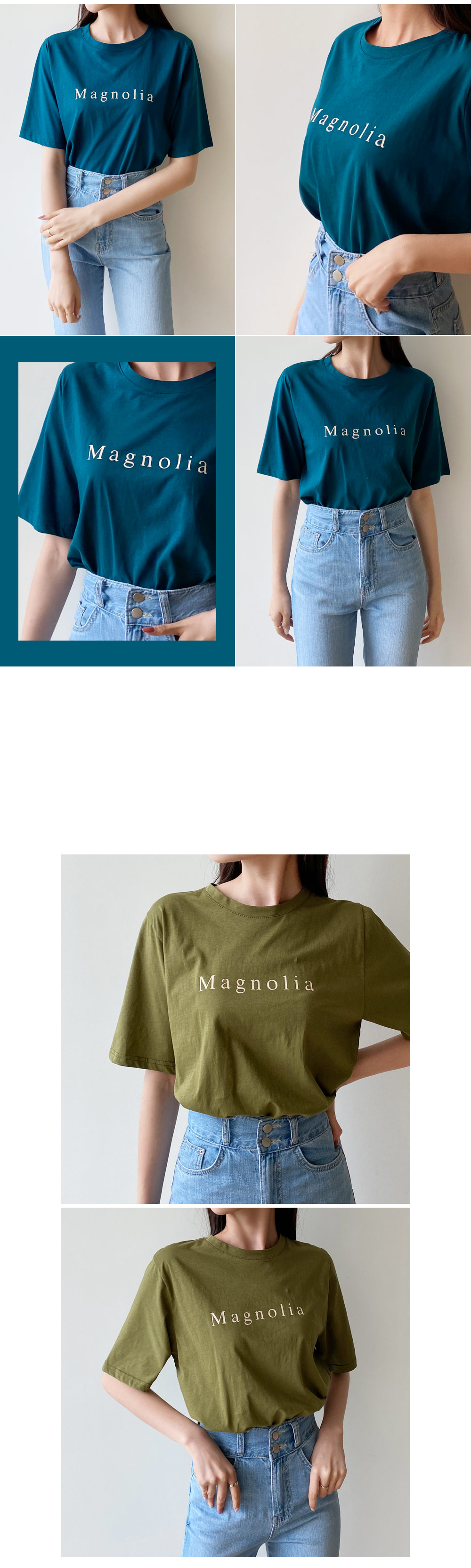 MagnoliaハーフスリーブTシャツ・全4色 | DHOLIC | 詳細画像2
