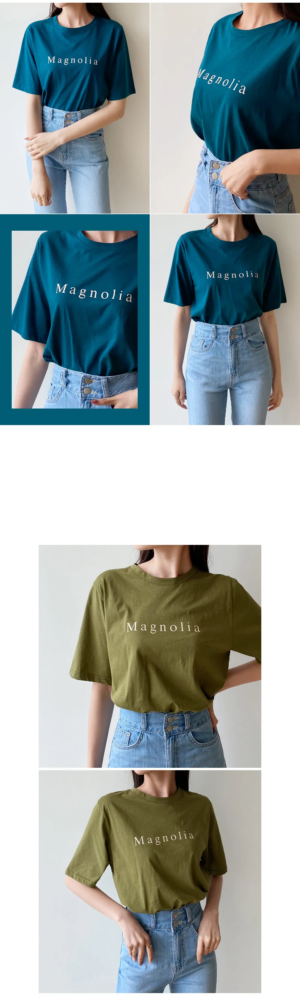 MagnoliaハーフスリーブTシャツ・全4色 | DHOLIC | 詳細画像2