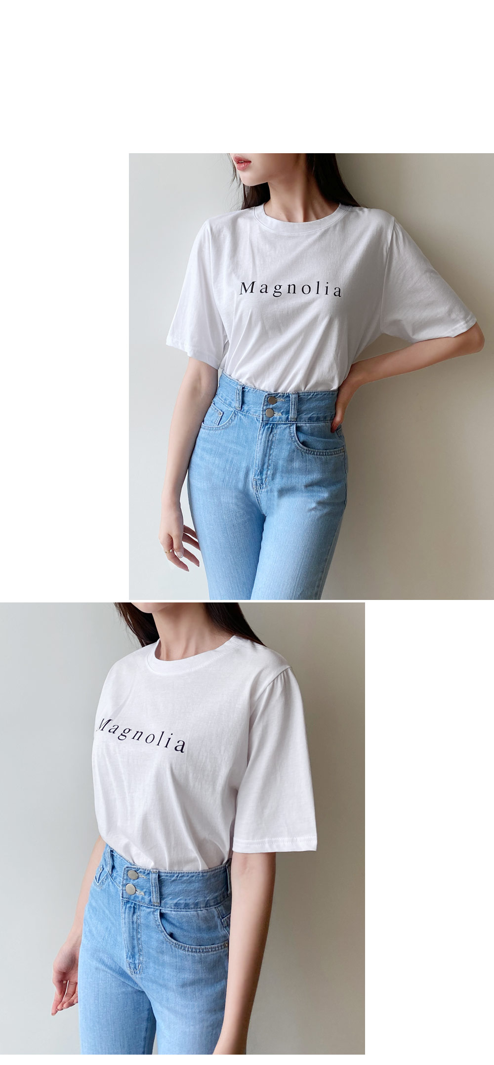 MagnoliaハーフスリーブTシャツ・全4色 | DHOLIC | 詳細画像3