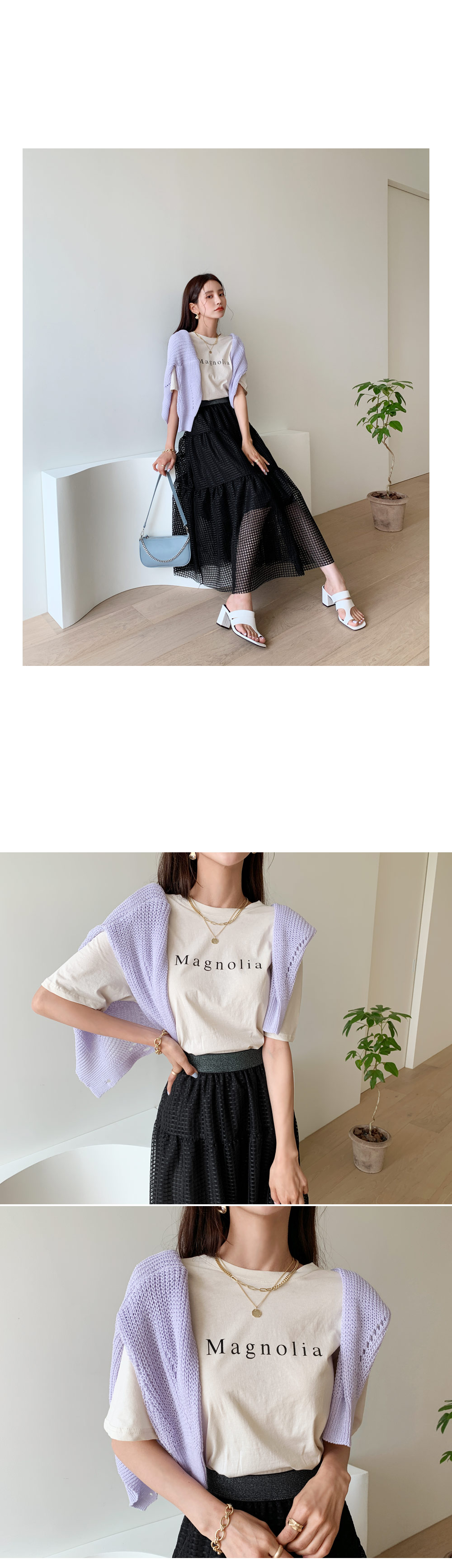 MagnoliaハーフスリーブTシャツ・全4色 | DHOLIC | 詳細画像6