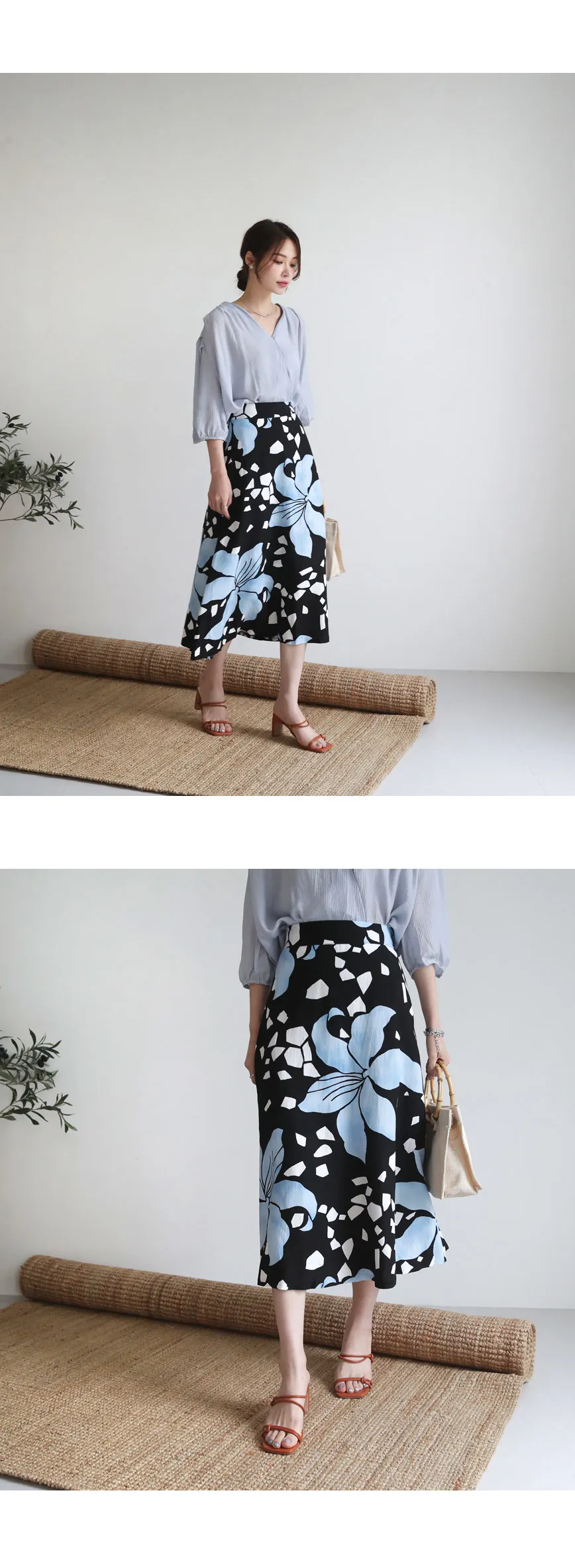 フローラルプリントスカート・全2色 | DHOLIC PLUS | 詳細画像9