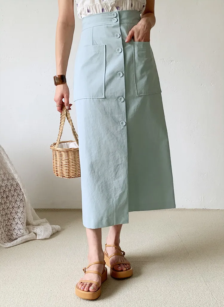 ボタンポケットスカート・全3色 | DHOLIC | 詳細画像1