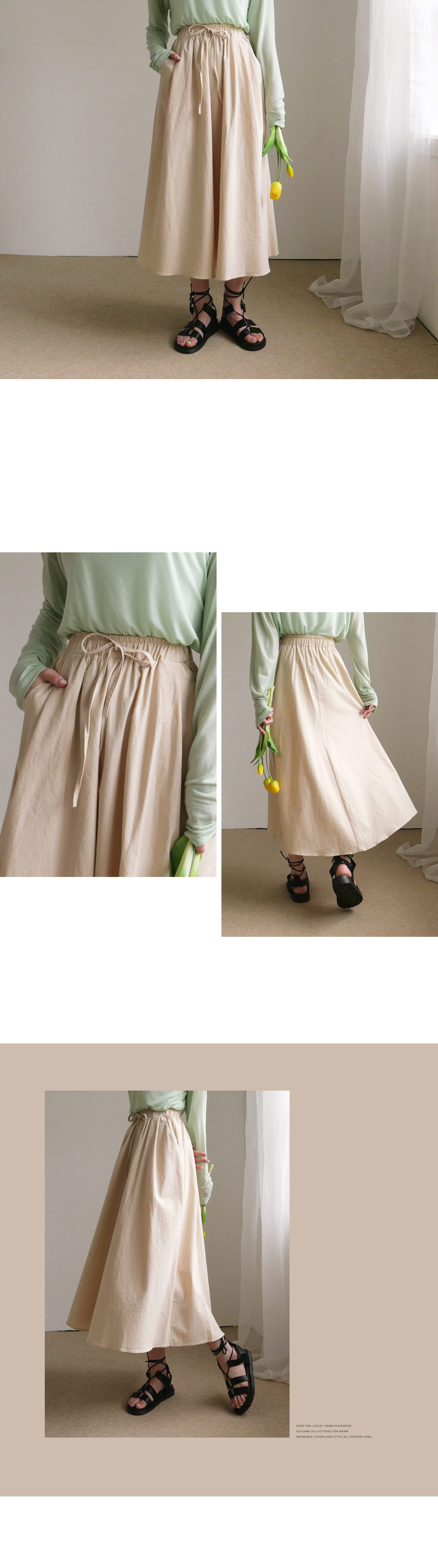 イージーポケットスカート・全3色 | DHOLIC | 詳細画像2