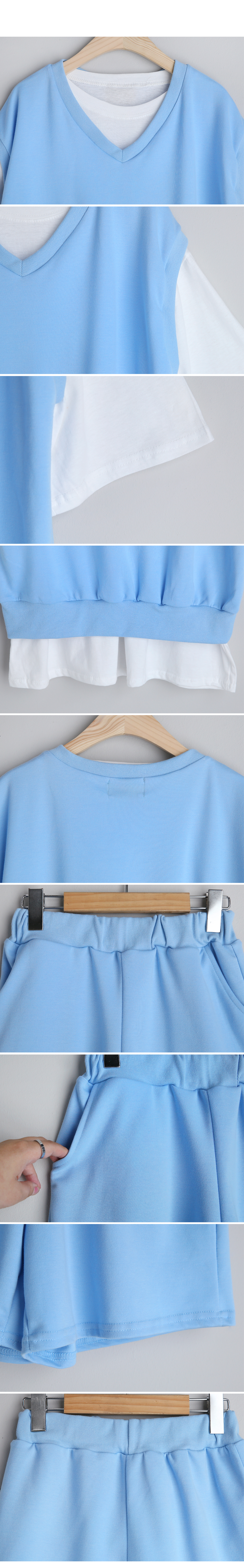 Tシャツ&ベスト&パンツ3SET・全4色 | DHOLIC | 詳細画像11
