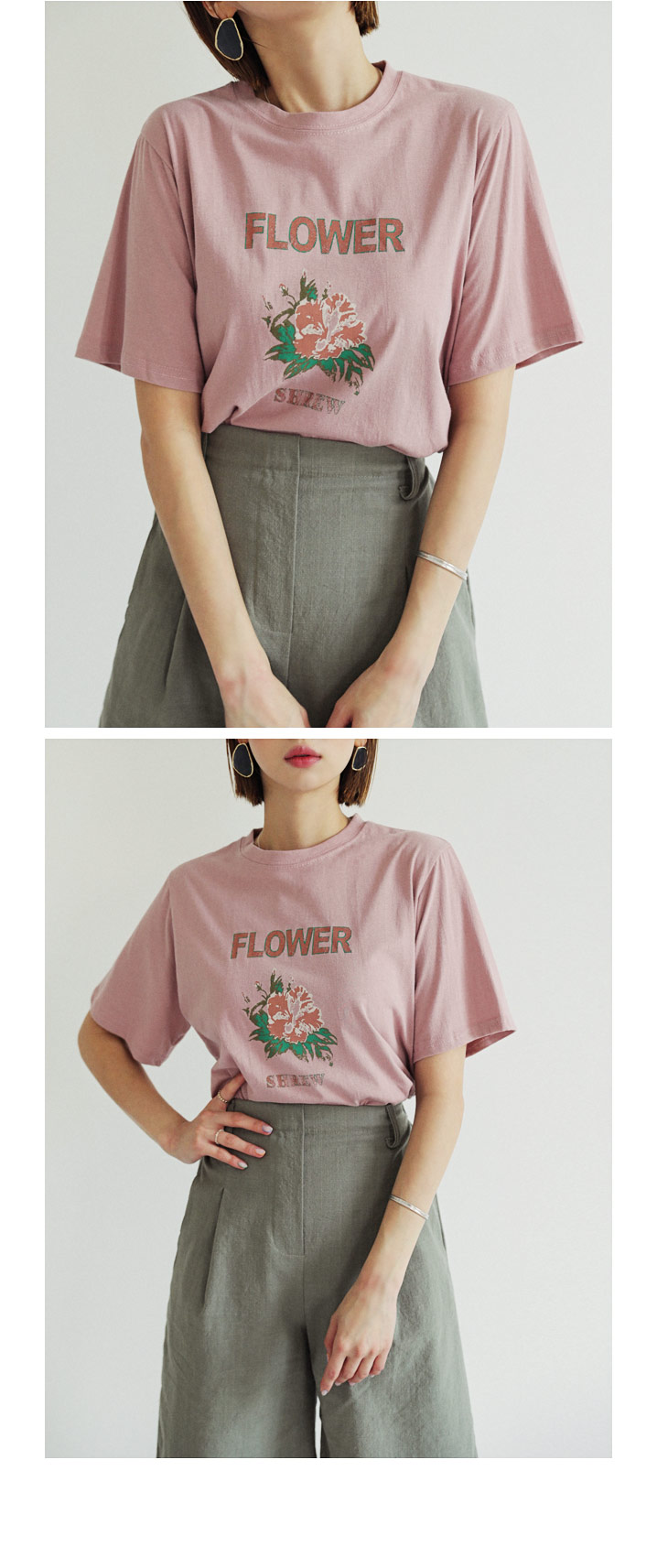 FLOFWERプリントTシャツ・全4色 | DHOLIC | 詳細画像9