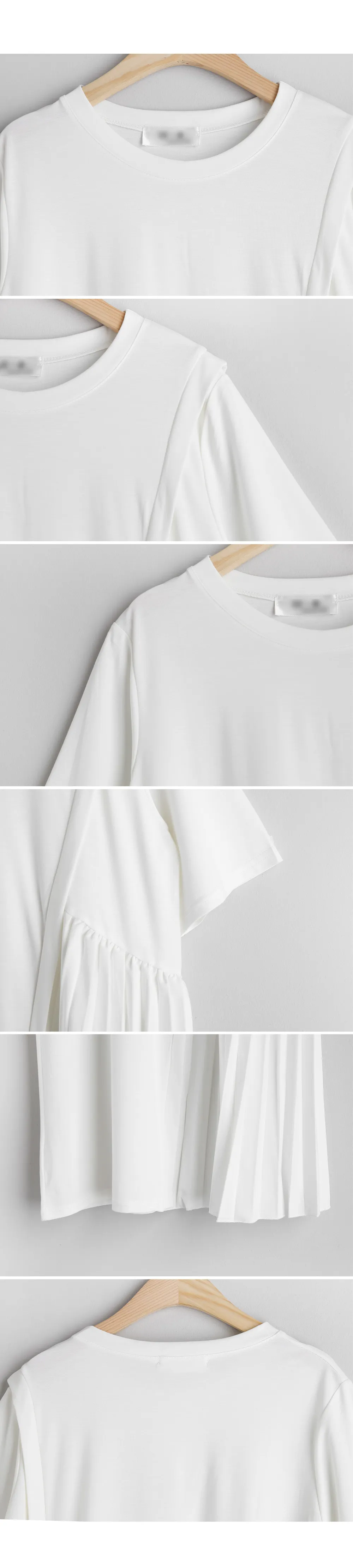 プリーツアシメTシャツ・全2色 | DHOLIC | 詳細画像9