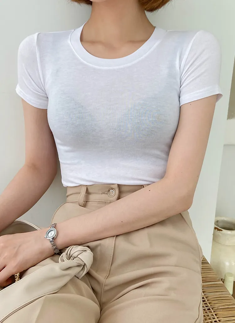 スリム半袖Tシャツ | lavu | 詳細画像1