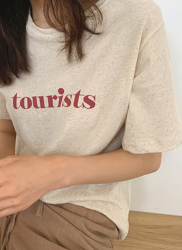 touristsプリントTシャツ | hellosweety | 詳細画像1