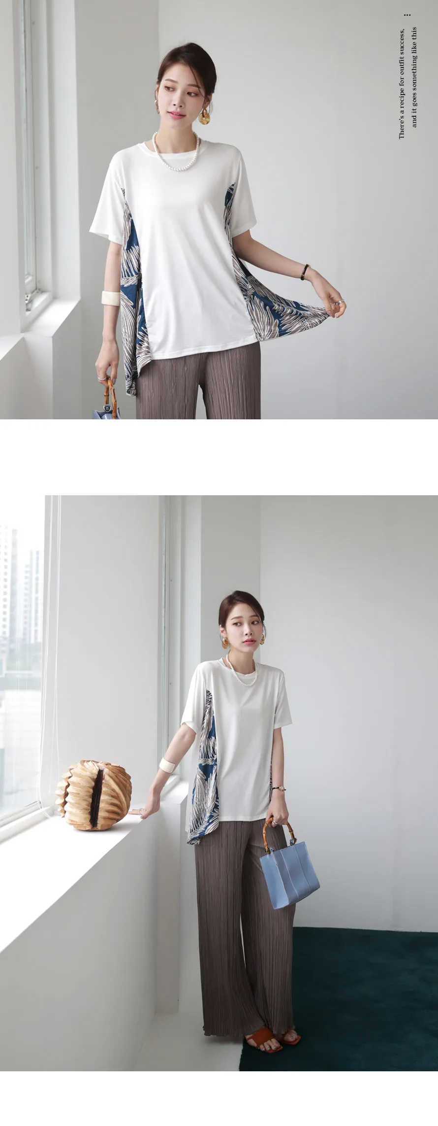 サイドパターンTシャツ・全3色 | DHOLIC PLUS | 詳細画像10