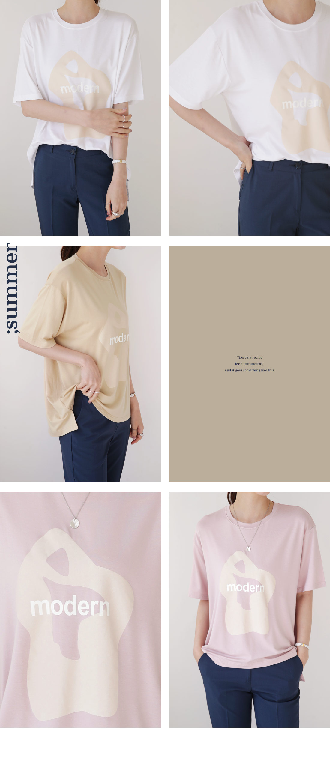 modernアンバランスTシャツ・全4色 | DHOLIC PLUS | 詳細画像2