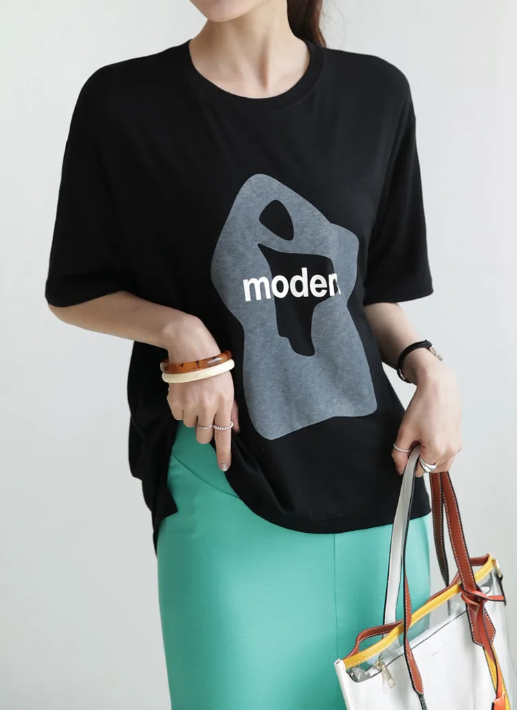 modernアンバランスTシャツ・全4色 | DHOLIC PLUS | 詳細画像1