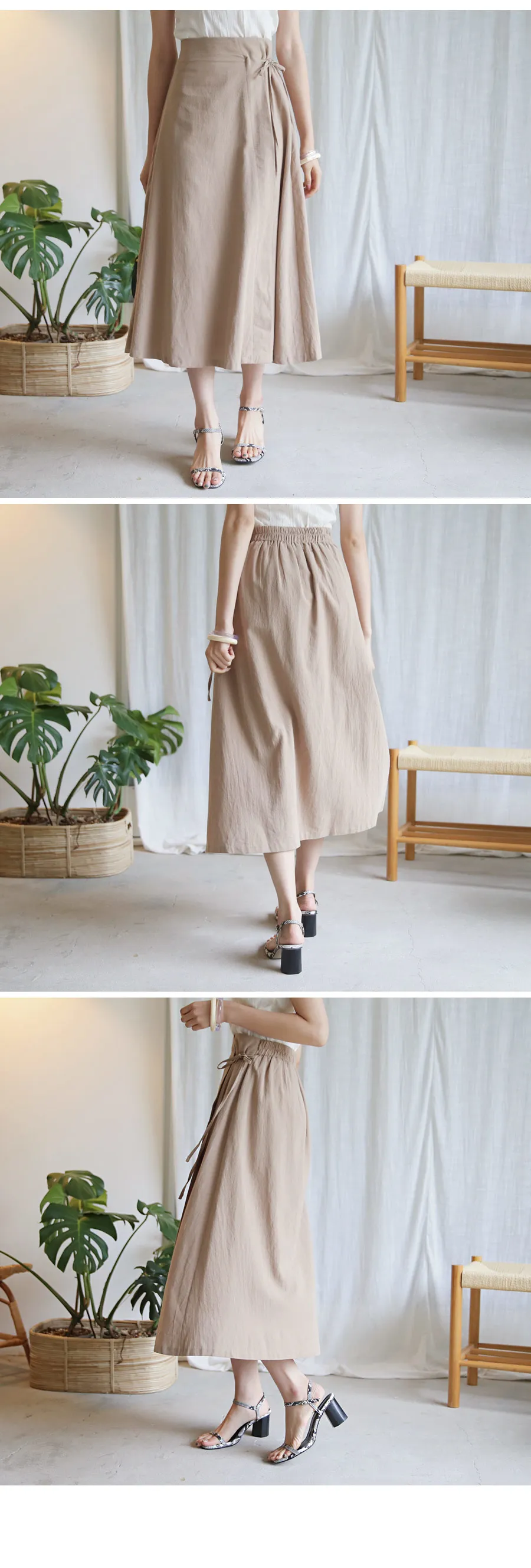 サイドリボンスカート・全3色 | DHOLIC | 詳細画像2