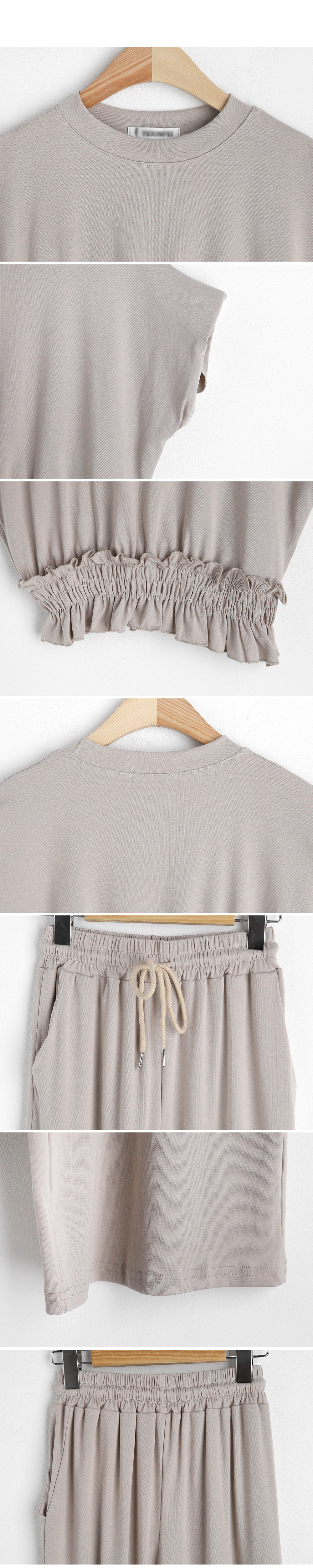 シャーリングTシャツ&パンツSET・全2色 | DHOLIC | 詳細画像10