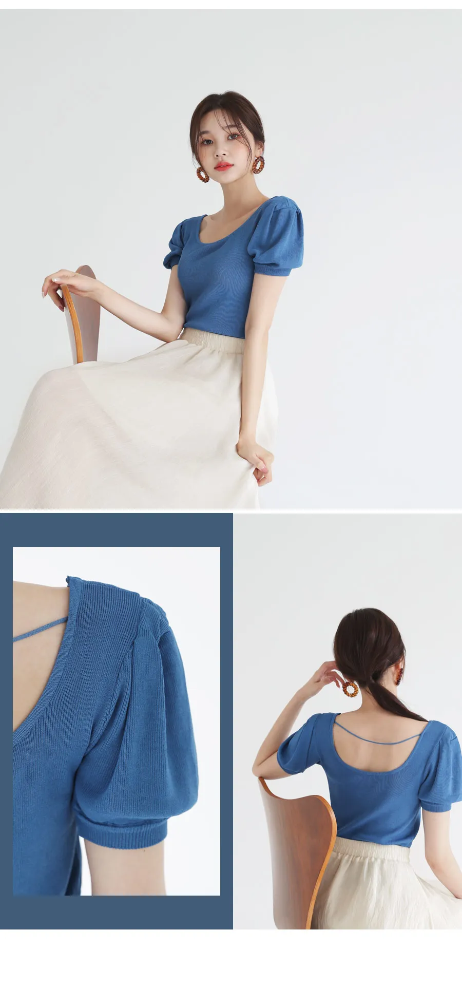 シフォンAラインスカート・全3色 | DHOLIC | 詳細画像5