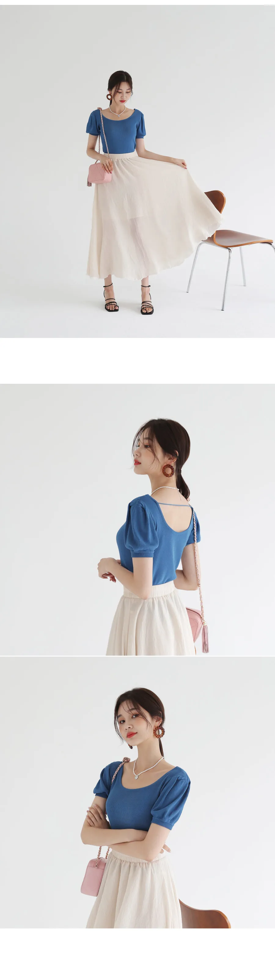 シフォンAラインスカート・全3色 | DHOLIC | 詳細画像6
