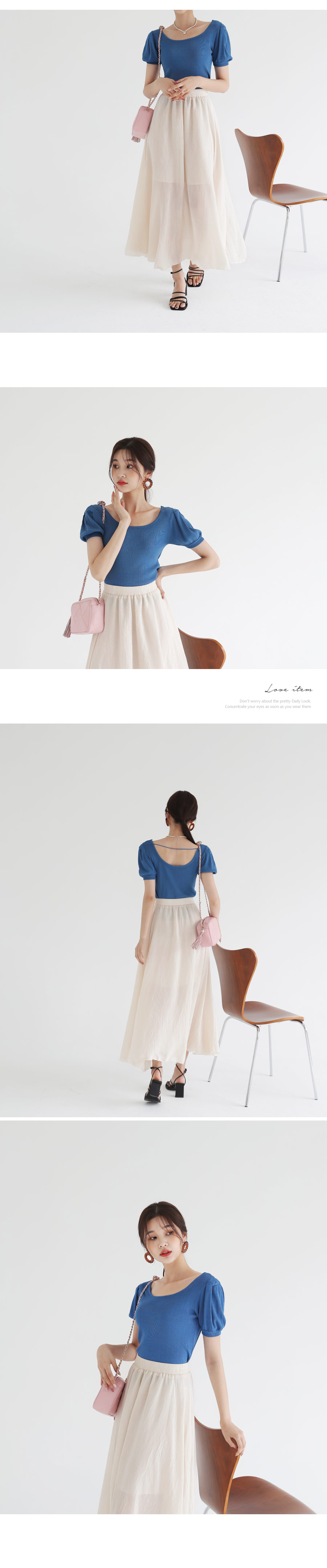 シフォンAラインスカート・全3色 | DHOLIC | 詳細画像7