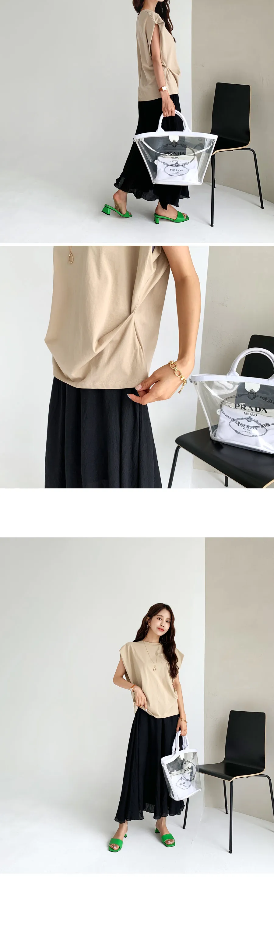 シフォンAラインスカート・全3色 | DHOLIC | 詳細画像9