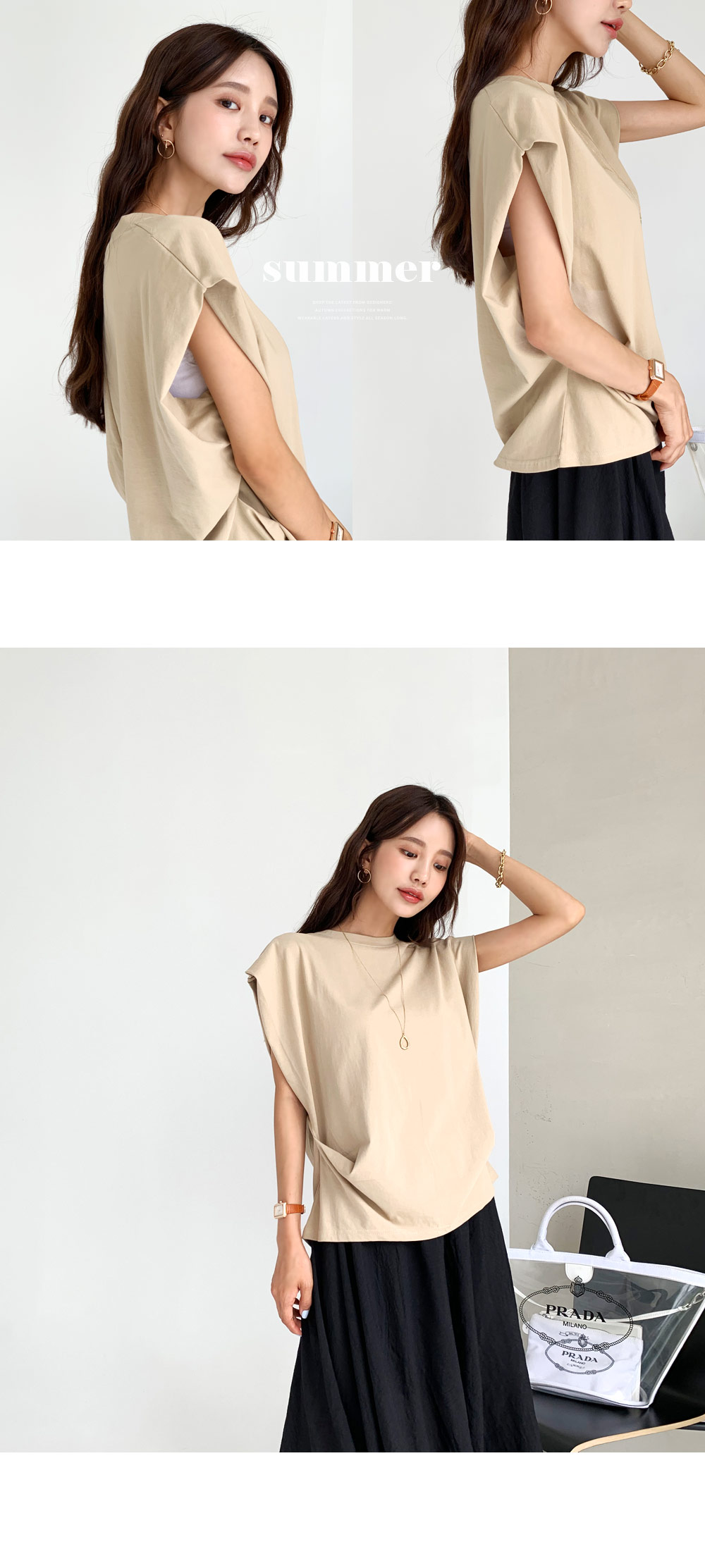 サイドタックTシャツ・全4色 | DHOLIC | 詳細画像4