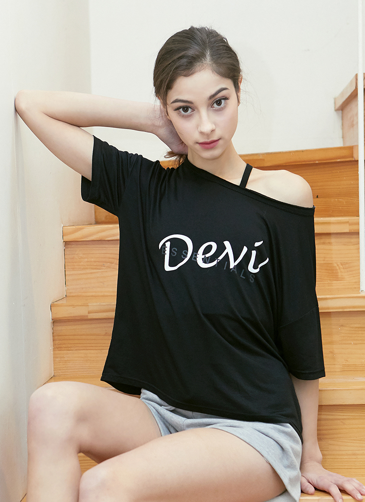 Devi半袖Tシャツ(ブラック) | DEVIWEAR | 詳細画像1