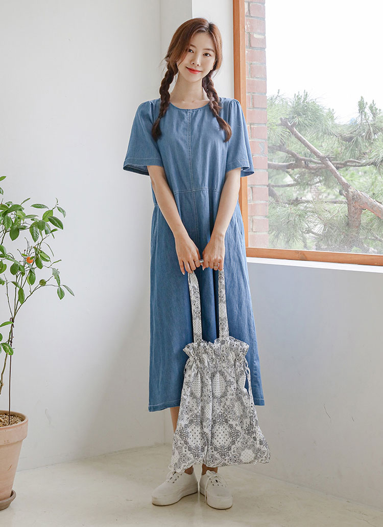 y project デニムワンピース　fw15-16 ステッチデニムワンピース | レディースファッション通販 - DHOLIC