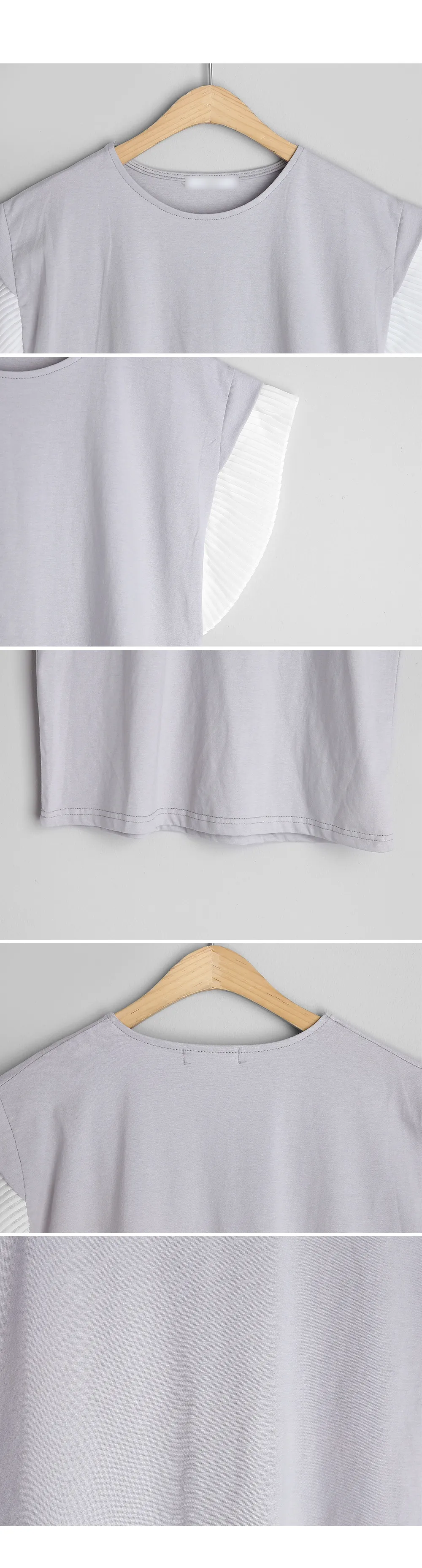 プリーツキャップスリーブTシャツ・全3色 | DHOLIC PLUS | 詳細画像18