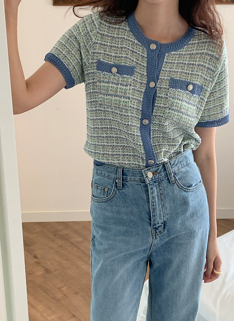 【名東】グッチ カーディガン ツイード XSサイズ マルチカラー 691588 半袖 ボタン レディース アパレル 女 服 半袖ツイードカーディガン | レディースファッション通販 - DHOLIC