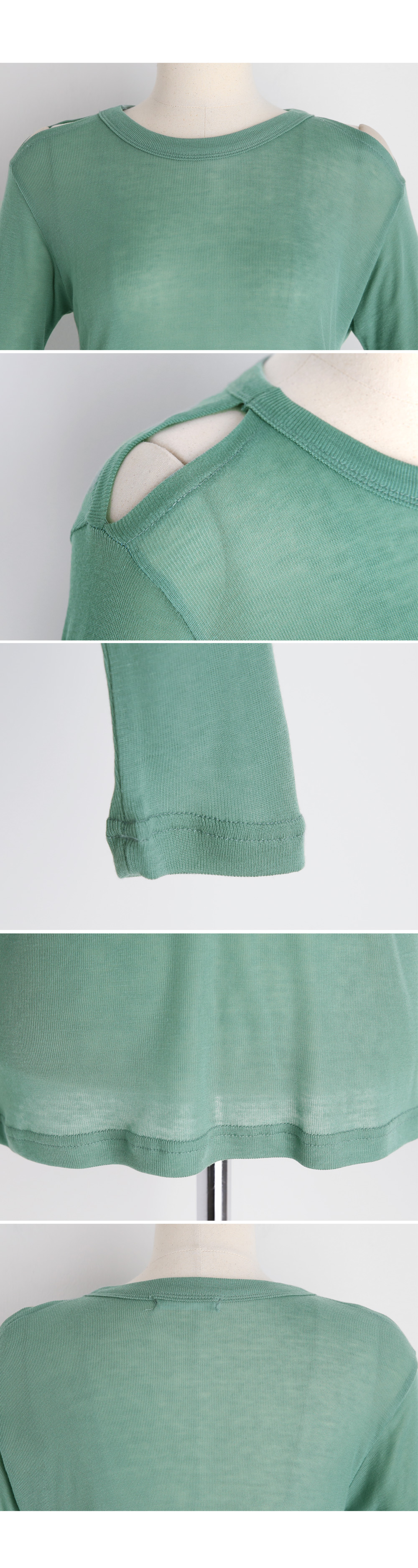 ショルダースリットTシャツ・全3色 | DHOLIC | 詳細画像12