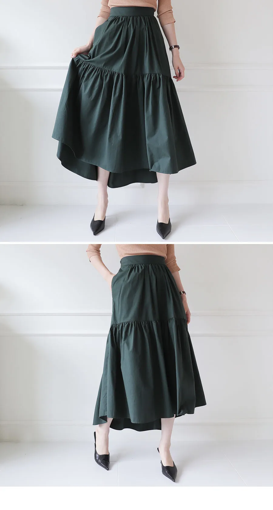 アンバランスギャザースカート・全2色 | DHOLIC PLUS | 詳細画像11