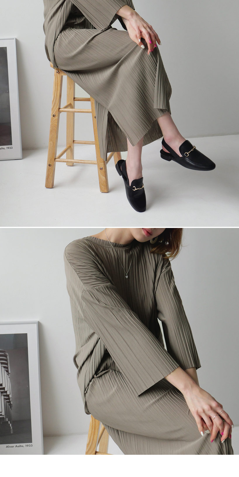 プリーツTシャツ&スカートSET・全2色 | DHOLIC | 詳細画像3