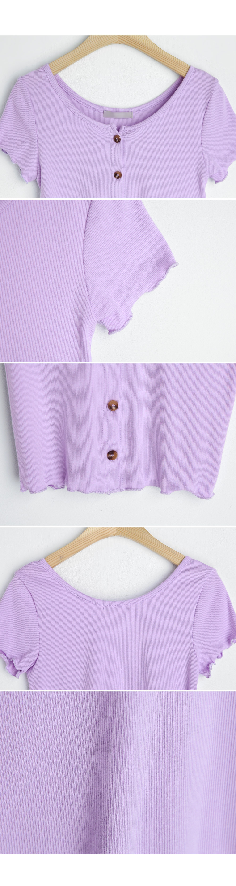 ボタンリブTシャツ・全4色 | DHOLIC | 詳細画像10
