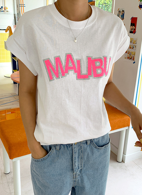MalibuロールスリーブTシャツ | mayblue | 詳細画像1