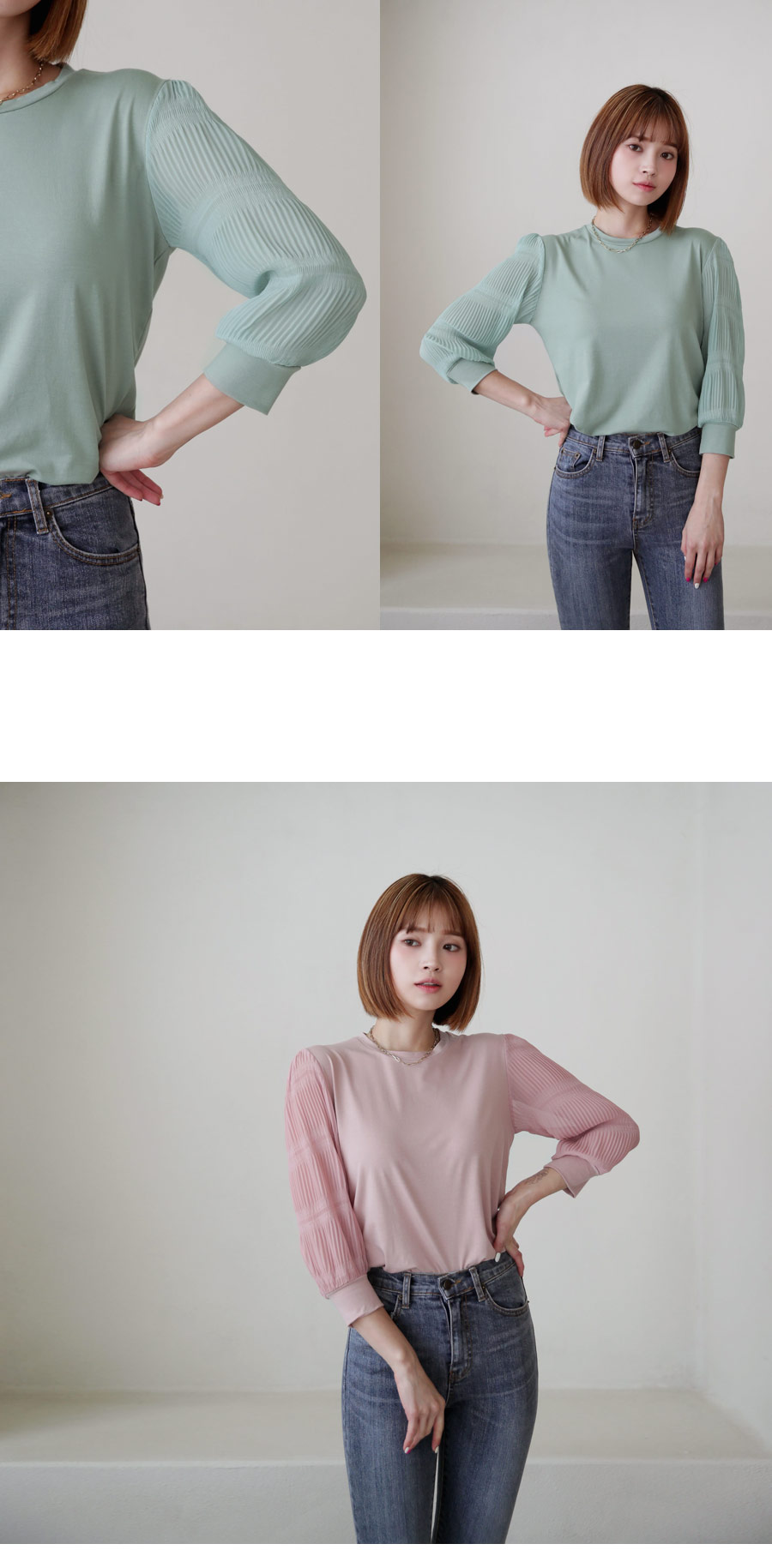 リンクルスリーブTシャツ・全4色 | DHOLIC | 詳細画像8