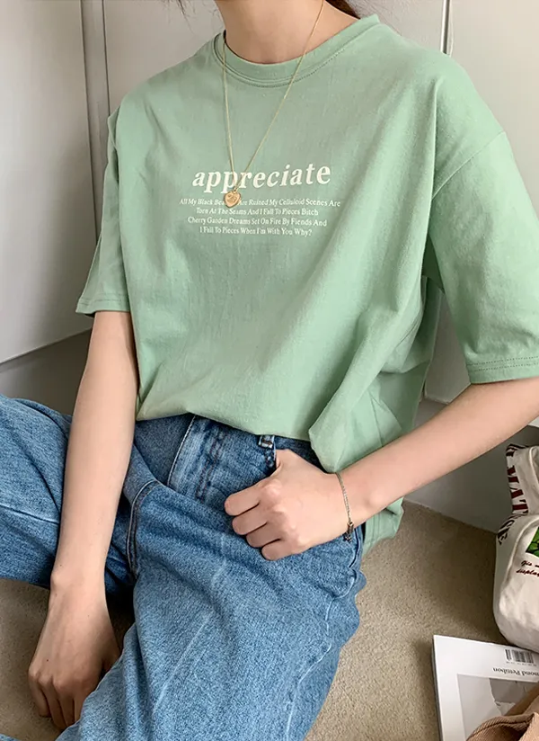 appreciate半袖Tシャツ | 66girls | 詳細画像1