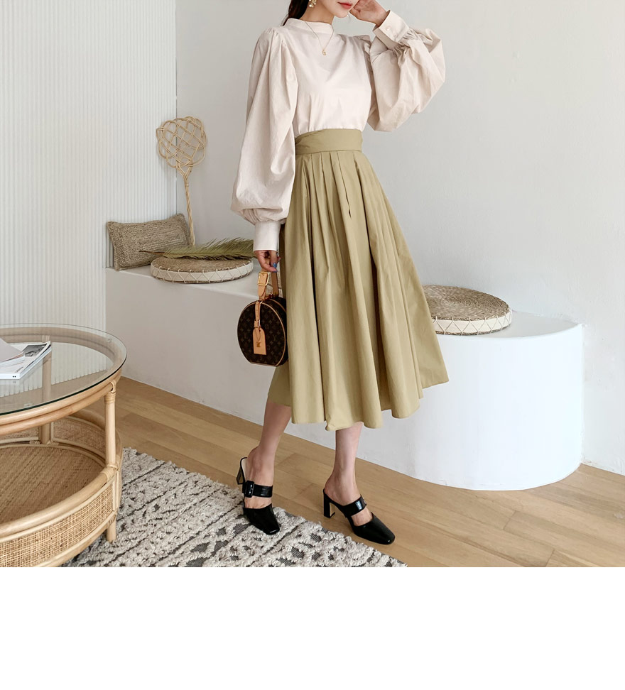 フレアリボンスカート・全2色 | DHOLIC | 詳細画像3