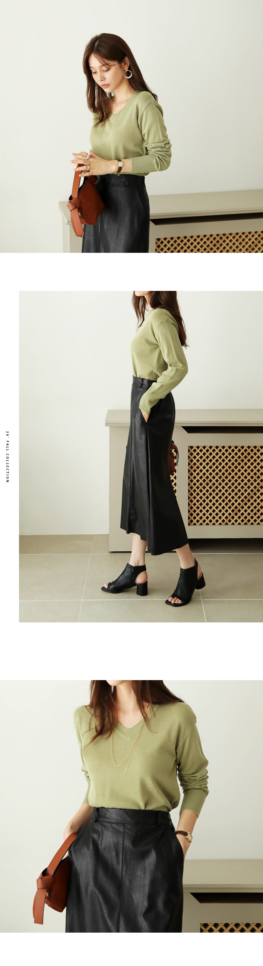 レザー調スリットスカート・全3色 | DHOLIC PLUS | 詳細画像6