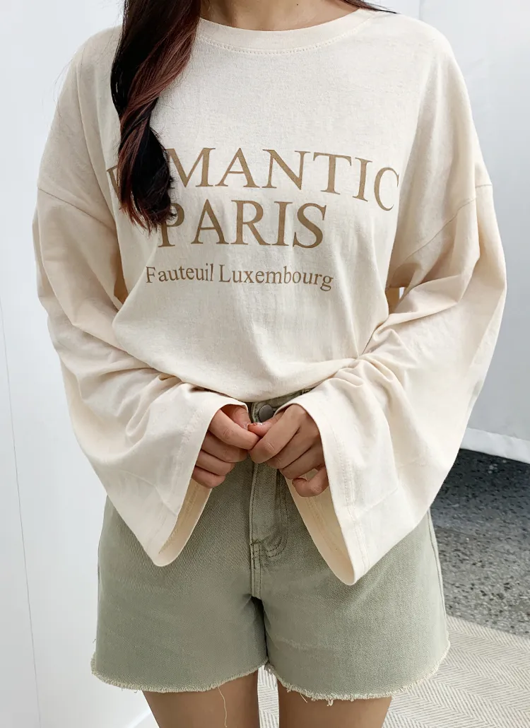 ROMANTIC PARIS長袖Tシャツ | bullang girls | 詳細画像1