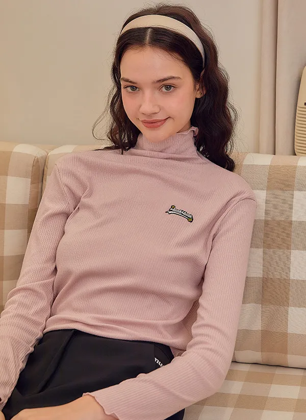 ロゴリブハイネックTシャツ | muahmuah | 詳細画像3