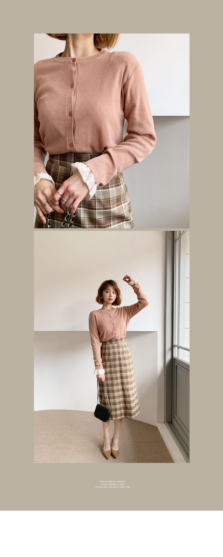 チェックHラインスカート・全2色 | DHOLIC | 詳細画像10