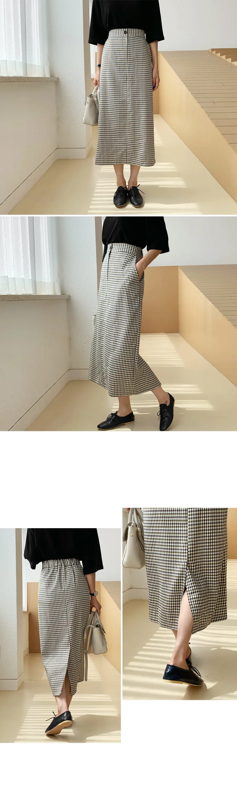 チェックHラインスカート・全2色 | DHOLIC | 詳細画像2